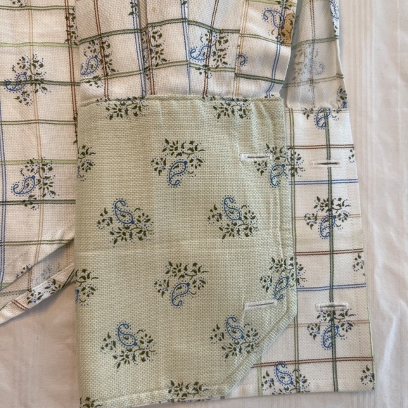 ROBERT Graham Luxury Long Sleeve Dress Shirt French cuffs Large - Picture 2 of 3